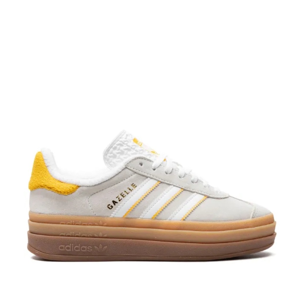 Adidas Gazelle Women's Shoes - White and Yellow